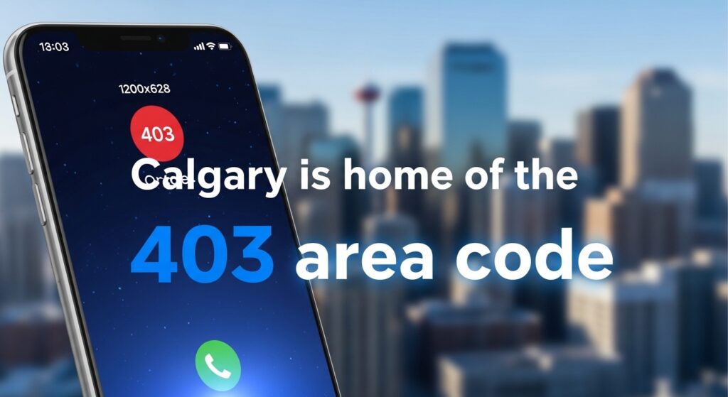 Calgary is Home of the 403 Area Code