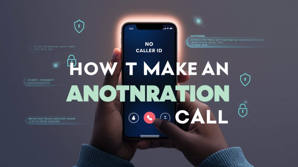 HOW TO MAKE AN ANONYMOUS CALL